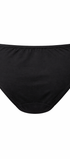 ComfortCure Adaptiver auslaufsicherer Damenslip, Schwarz, Rückansicht, freigestellt mit schmalem Bund