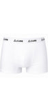 ComfortCure Adaptive auslaufsichere Herren-Boxershorts, Weiß, Produktaufnahme mit CURE-Schriftzug am Bund